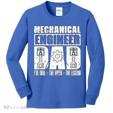Mechanical Engineer Dad The Engineering Mechanical Engineer Gift Kids Long Sleeve Shirt