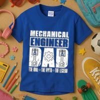 Mechanical Engineer Dad The Engineering Mechanical Engineer Gift Kids T-Shirt thumb 3