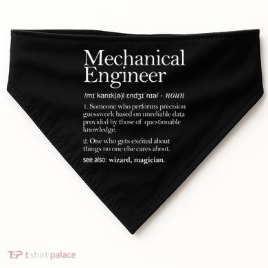 Mechanical Engineer Definition Apparel Mechanic Engineering USA-Made Doggie Bandana