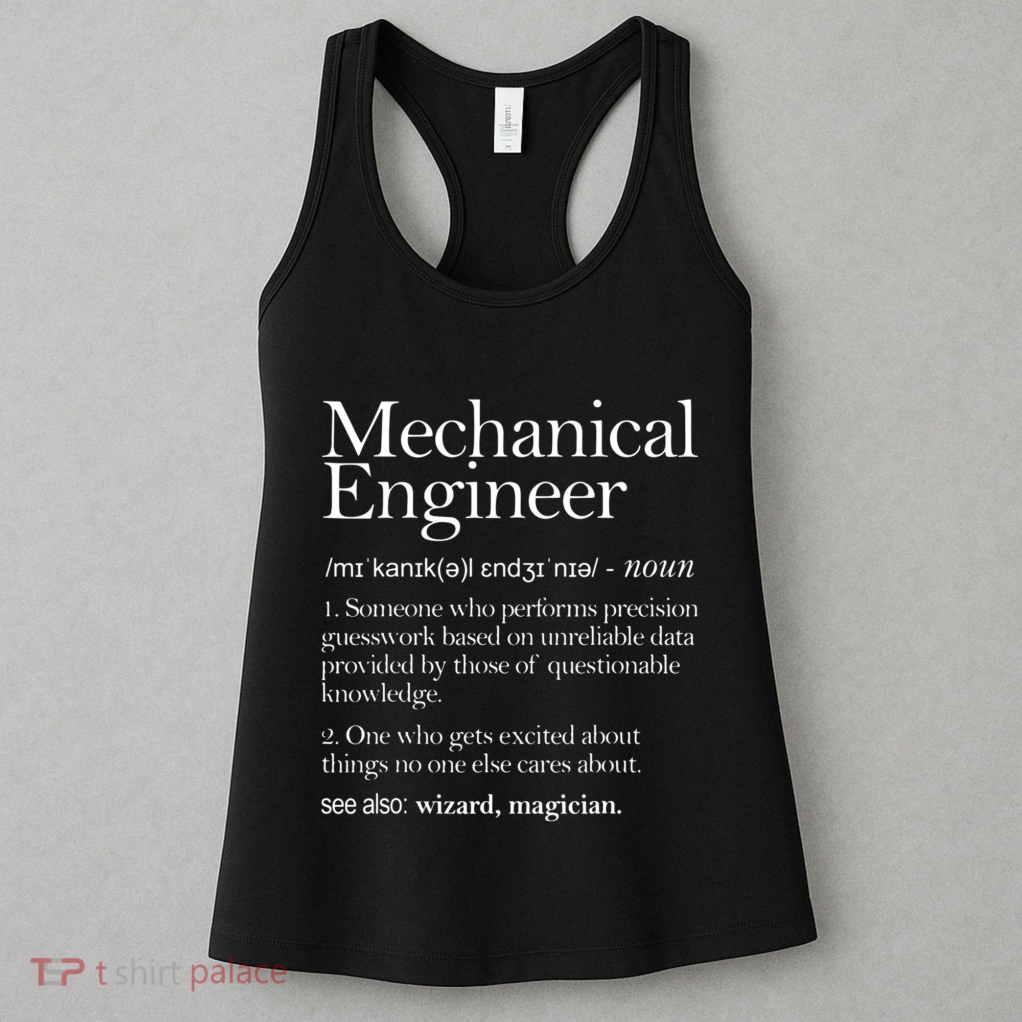 Mechanical Engineer Definition Apparel Mechanic Engineering Women's Tank Top