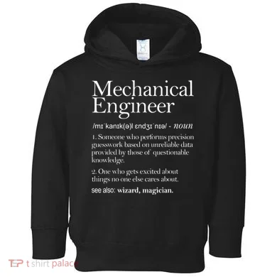Mechanical Engineer Definition Apparel Mechanic Engineering Toddler Hoodie