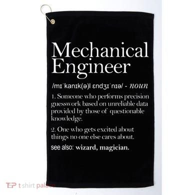Mechanical Engineer Definition Apparel Mechanic Engineering Golf Towel