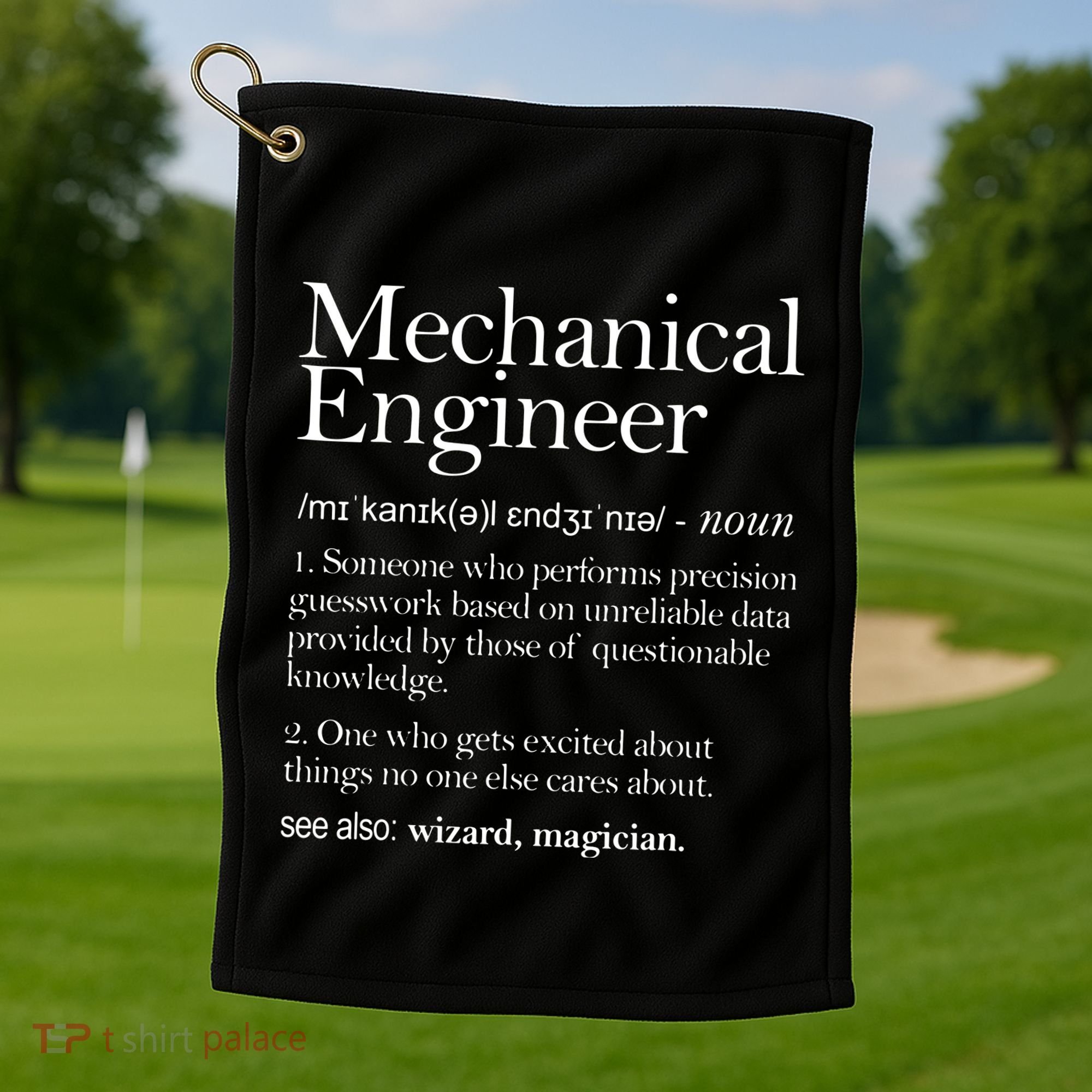 Mechanical Engineer Definition Apparel Mechanic Engineering Golf Towel
