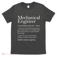 Mechanical Engineer Definition Apparel Mechanic Engineering T-Shirt thumb 0