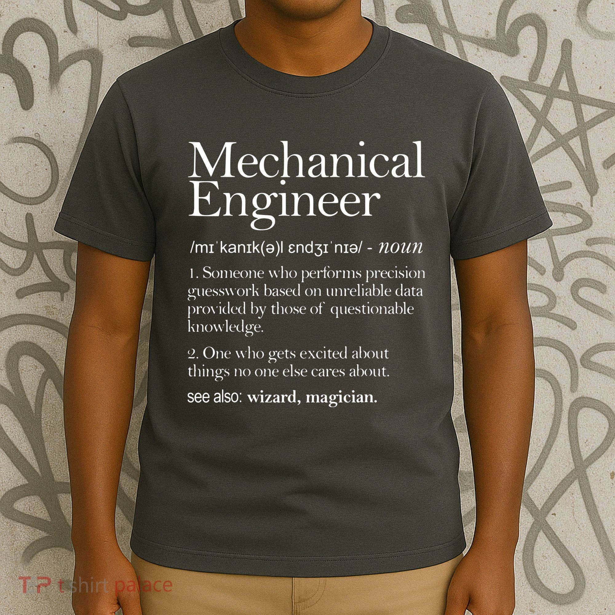 Mechanical Engineer Definition Apparel Mechanic Engineering T-Shirt