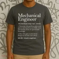 Mechanical Engineer Definition Apparel Mechanic Engineering T-Shirt thumb 3