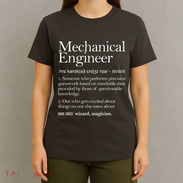 Mechanical Engineer Definition Apparel Mechanic Engineering T-Shirt