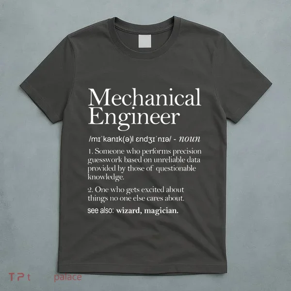 Mechanical Engineer Definition Apparel Mechanic Engineering T-Shirt