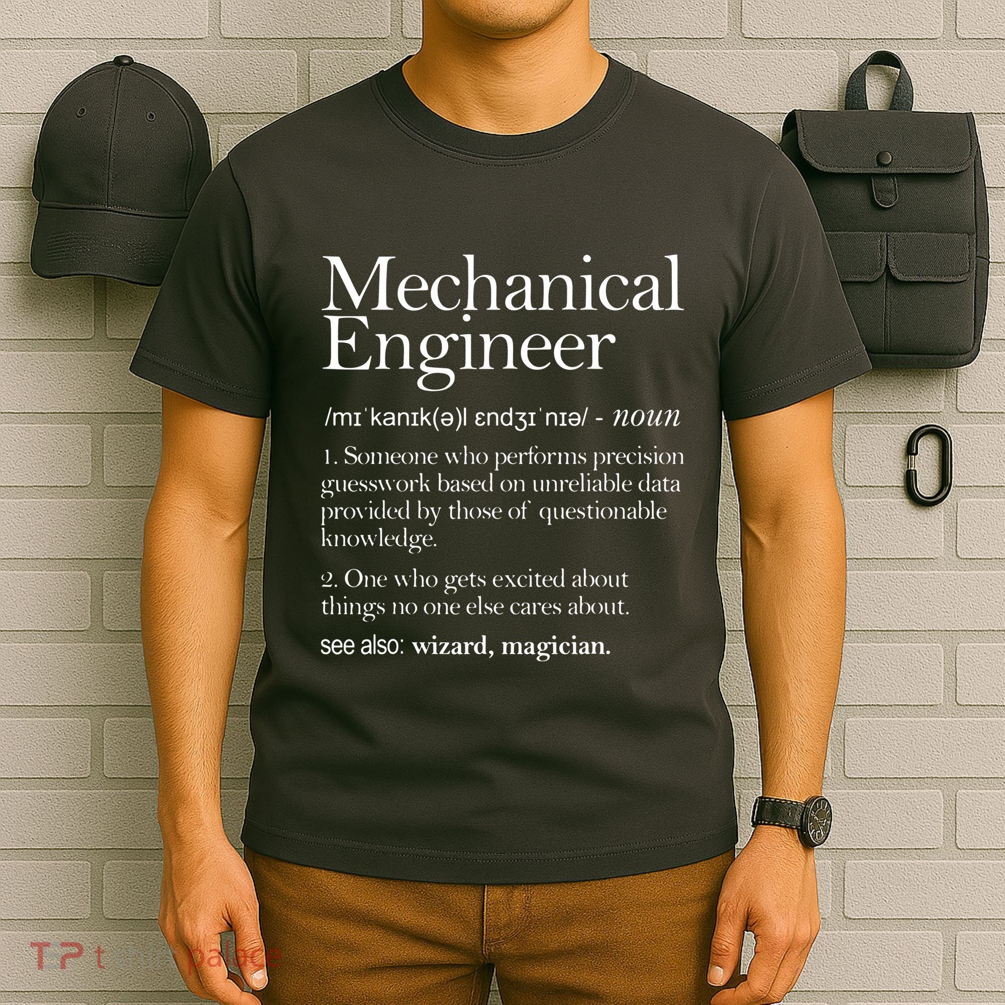 Mechanical Engineer Definition Apparel Mechanic Engineering T-Shirt