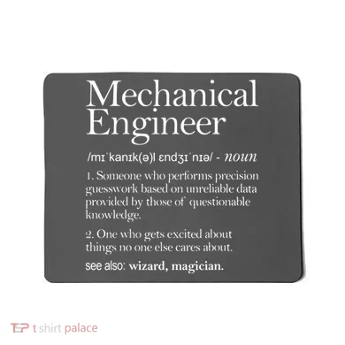 Mechanical Engineer Definition Apparel Mechanic Engineering Mousepad