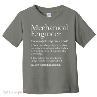 Mechanical Engineer Definition Apparel Mechanic Engineering Toddler T-Shirt