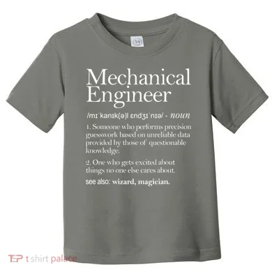 Mechanical Engineer Definition Apparel Mechanic Engineering Toddler T-Shirt