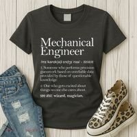 Mechanical Engineer Definition Apparel Mechanic Engineering Women's T-Shirt thumb 3