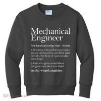Mechanical Engineer Definition Apparel Mechanic Engineering Kids Sweatshirt thumb 0
