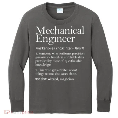 Mechanical Engineer Definition Apparel Mechanic Engineering Kids Long Sleeve Shirt