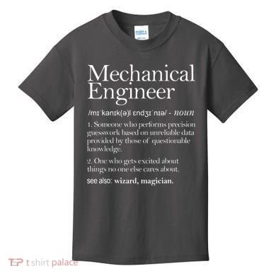 Mechanical Engineer Definition Apparel Mechanic Engineering Kids T-Shirt