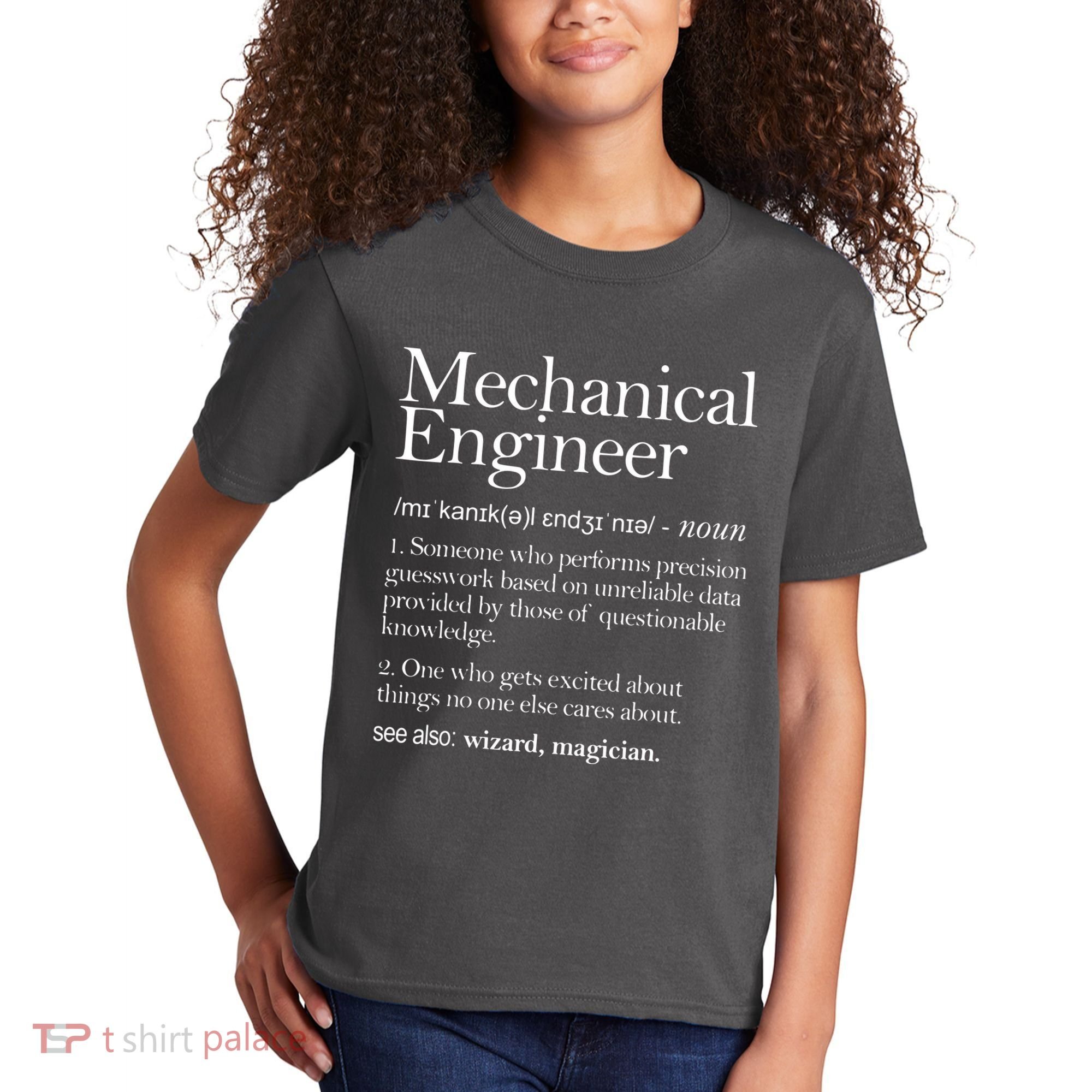 Mechanical Engineer Definition Apparel Mechanic Engineering Kids T-Shirt