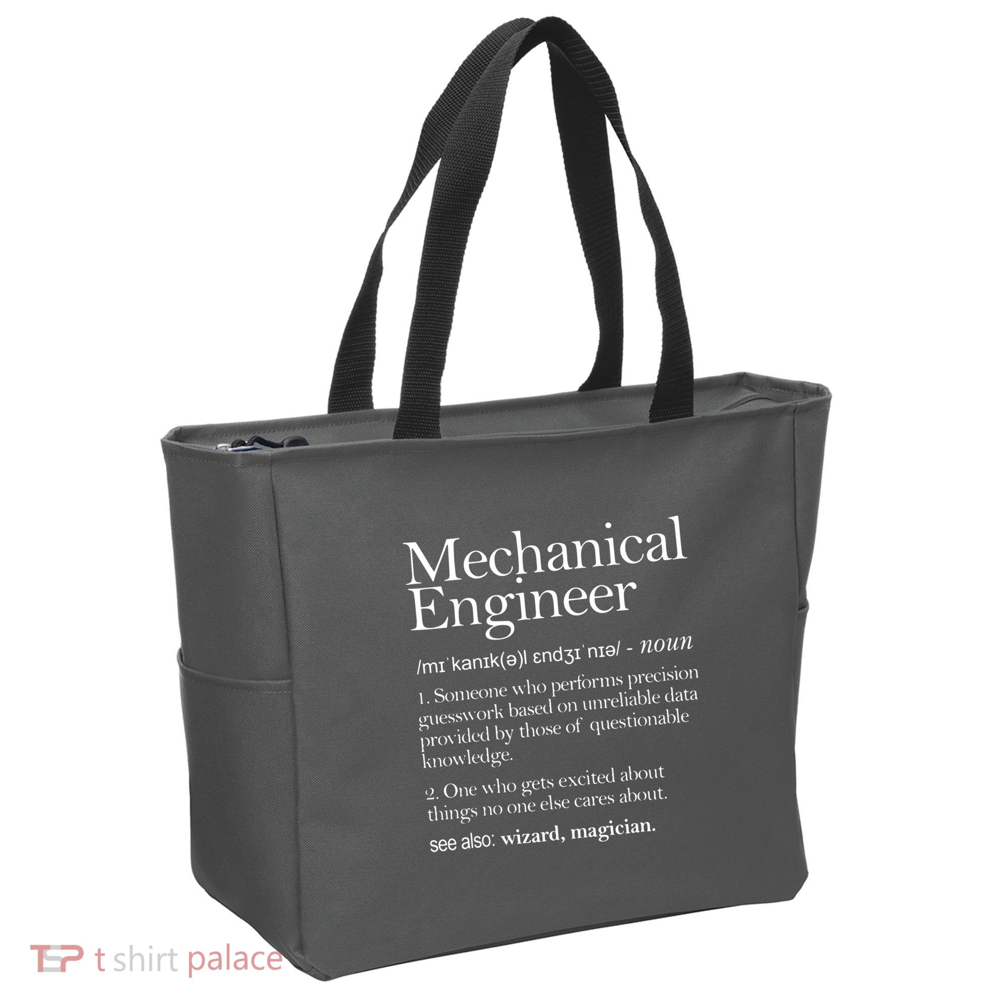 Mechanical Engineer Definition Apparel Mechanic Engineering Tote Bag