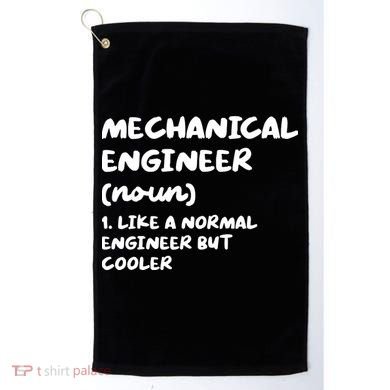Mechanical Engineer Definition Funny Engineering Golf Towel