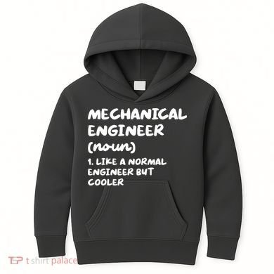 Mechanical Engineer Definition Funny Engineering Kids Hoodie