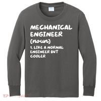 Mechanical Engineer Definition Funny Engineering Kids Long Sleeve Shirt thumb 0