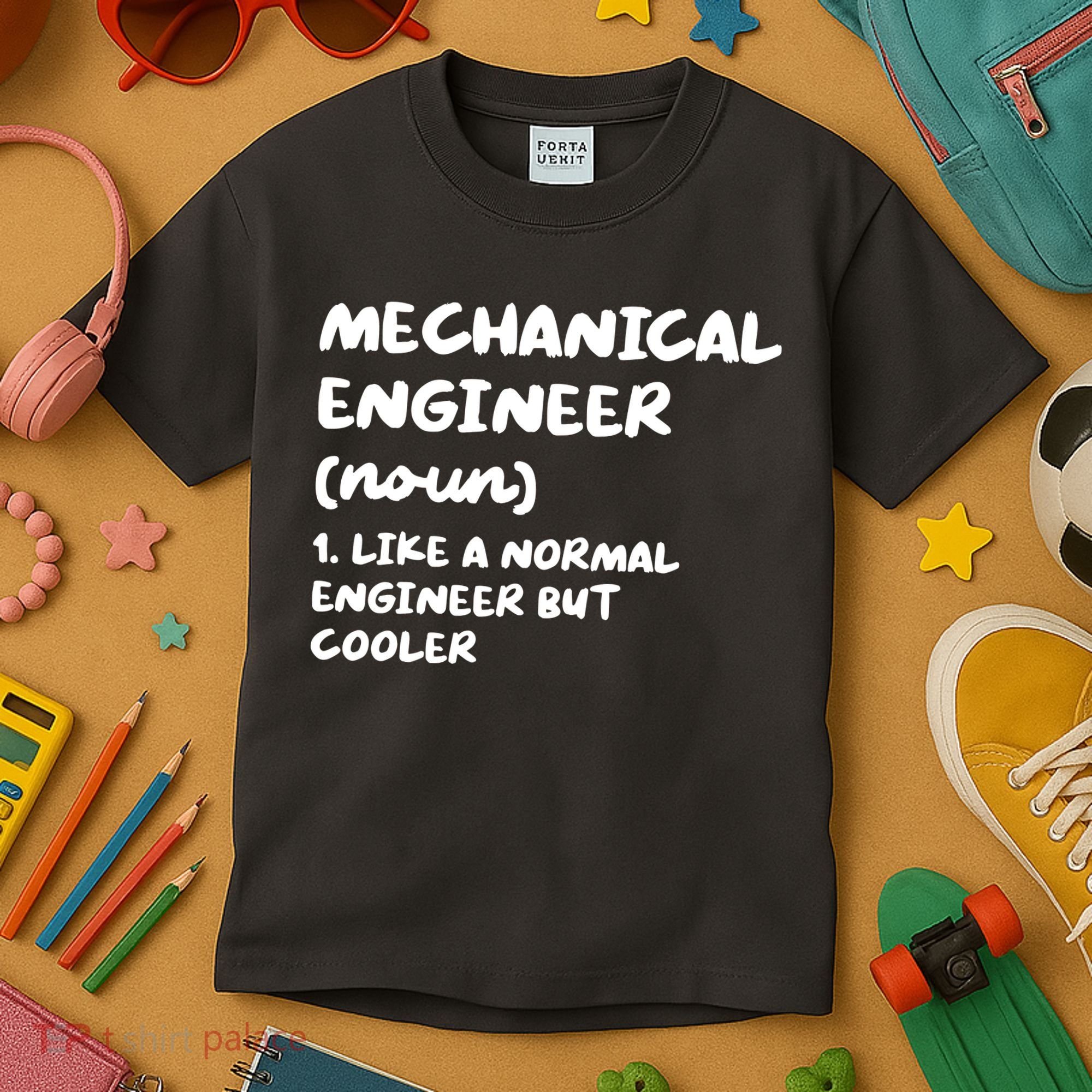 Mechanical Engineer Definition Funny Engineering Kids T-Shirt