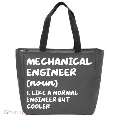 Mechanical Engineer Definition Funny Engineering Tote Bag