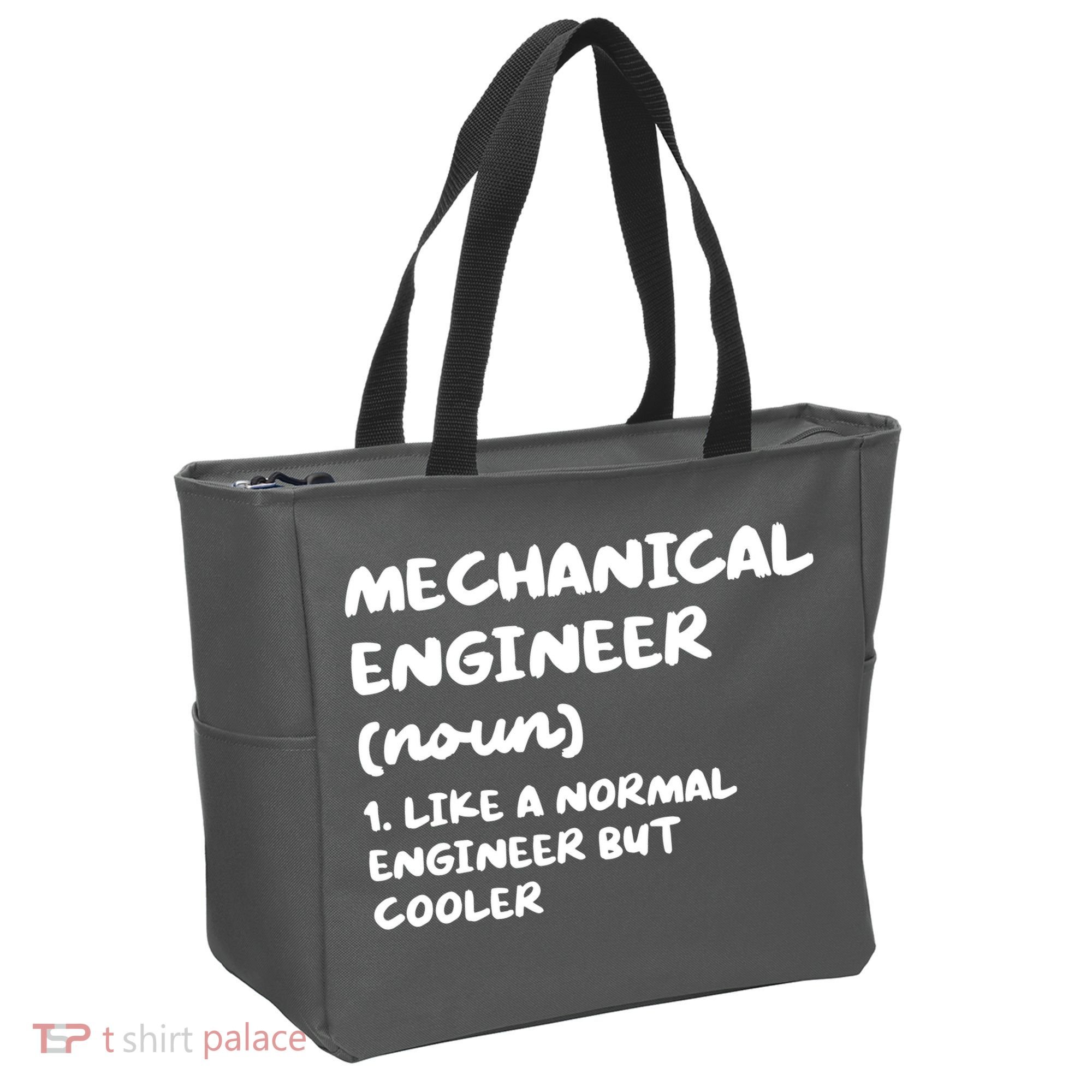 Mechanical Engineer Definition Funny Engineering Tote Bag