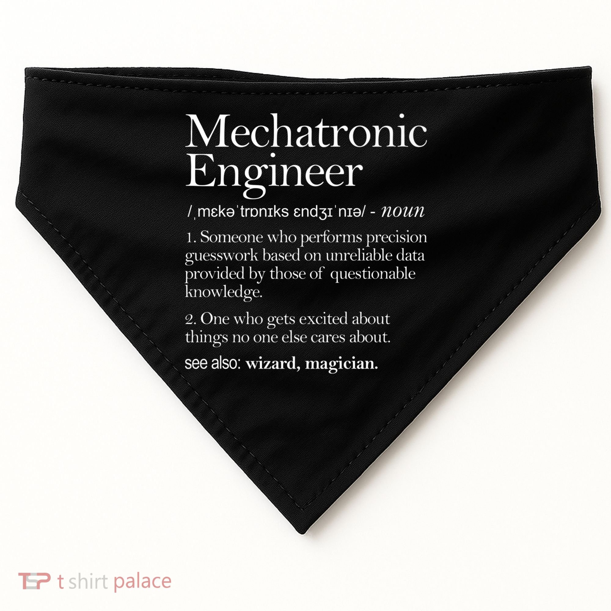 Mechatronic Engineer Definition Apparel, Engineering Premium USA-Made Doggie Bandana