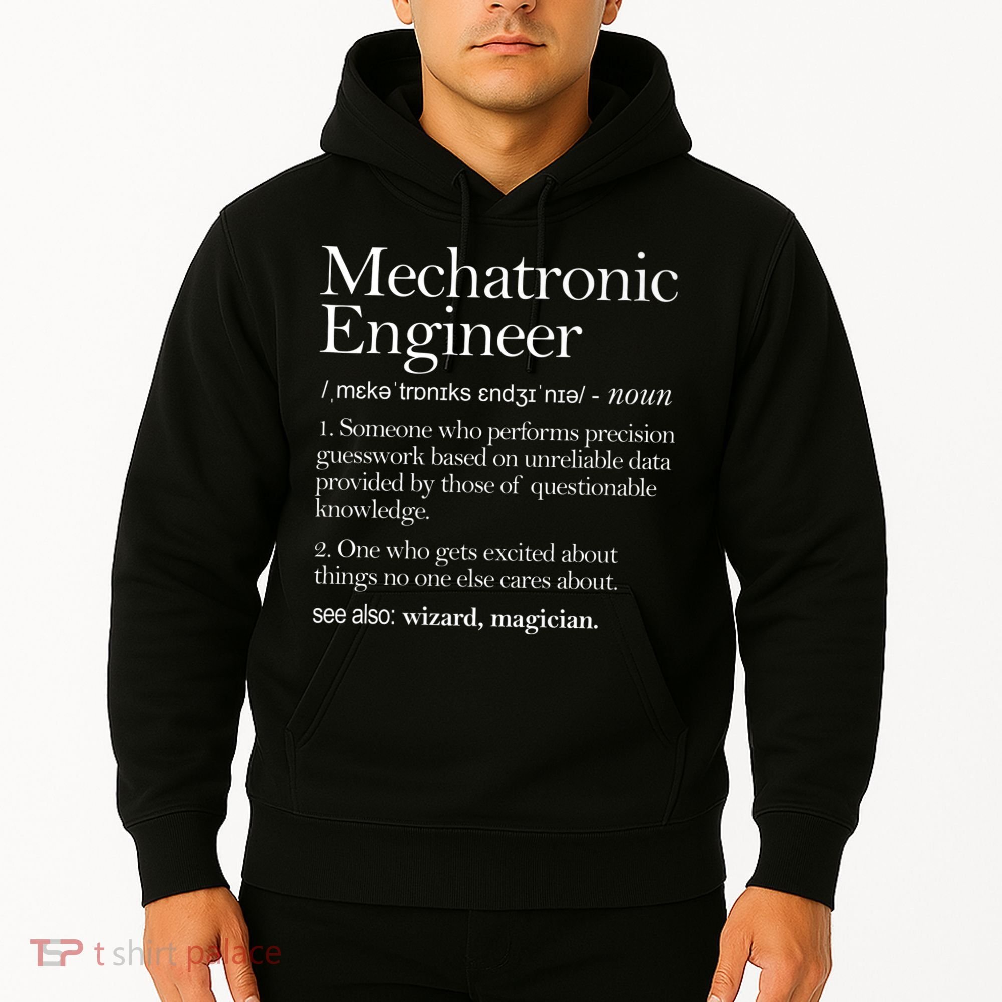 Mechatronic Engineer Definition Apparel, Engineering Premium Hoodie