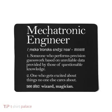 Mechatronic Engineer Definition Apparel, Engineering Premium Mousepad