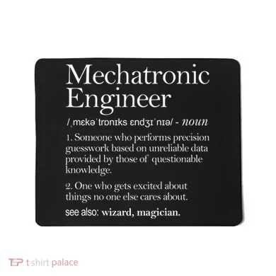 Mechatronic Engineer Definition Apparel, Engineering Premium Mousepad