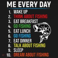 Me Every Day Funny Fishing For Fisherman  Apron thumb 3