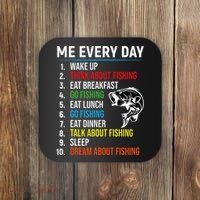Me Every Day Funny Fishing For Fisherman  Coaster thumb 0