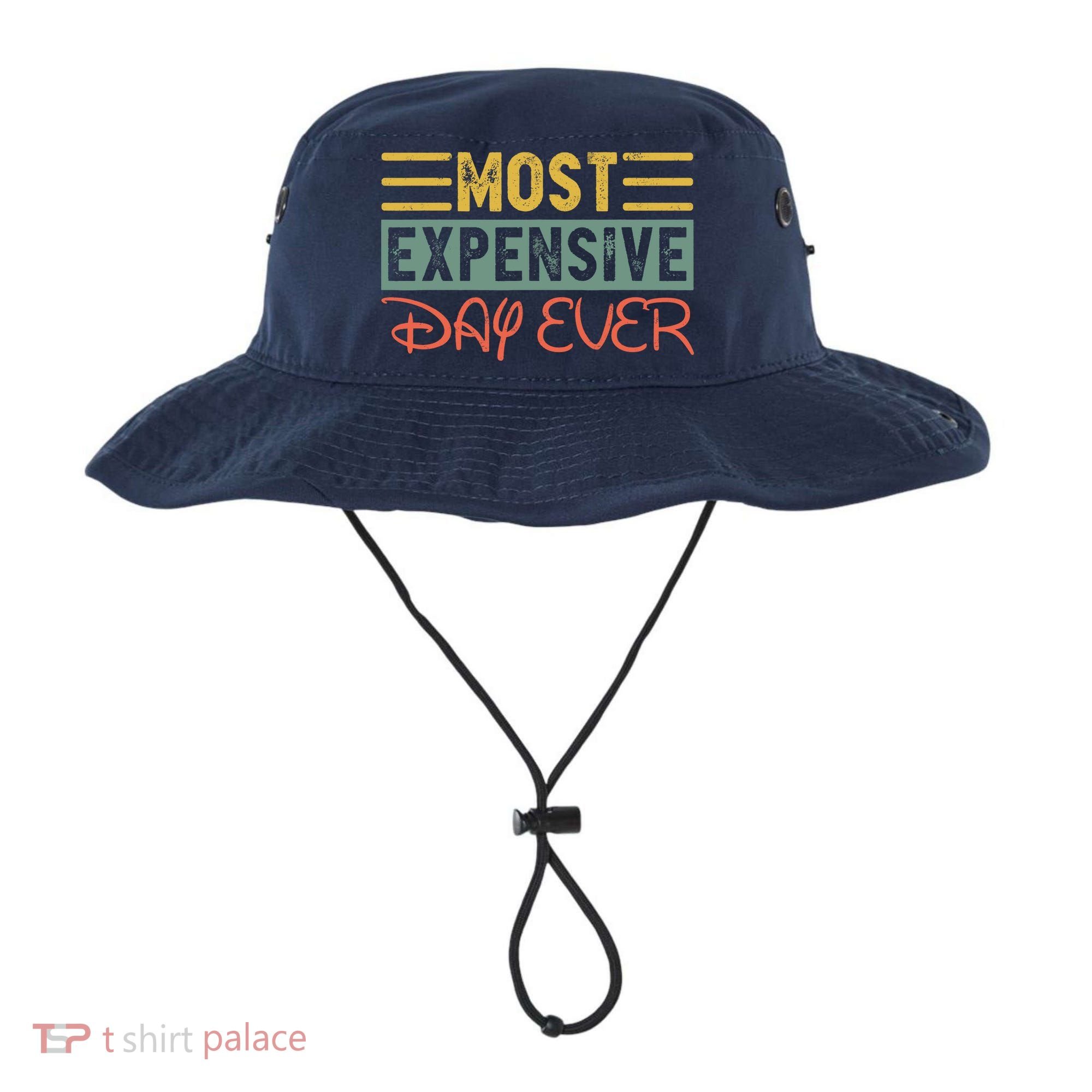 Most Expensive Day Ever Vacation Travel Funny Saying Bucket Hat