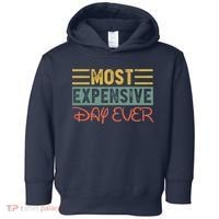 Most Expensive Day Ever Vacation Travel Funny Saying Toddler Hoodie thumb 0