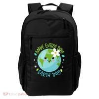 Make Every Day Earth Day Cute Planet Save Environt Gift Backpack thumb 0