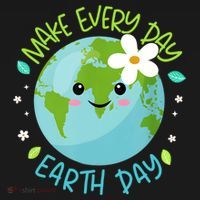 Make Every Day Earth Day Cute Planet Save Environt Gift Backpack thumb 2