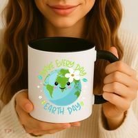 Make Every Day Earth Day Cute Planet Save Environt Gift Coffee Mug thumb 3