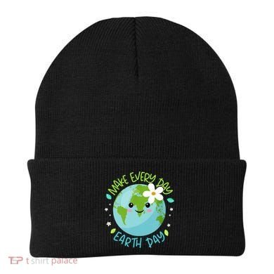 Make Every Day Earth Day Cute Planet Save Environt Gift Beanie