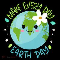 Make Every Day Earth Day Cute Planet Save Environt Gift Women's Hoodie thumb 2