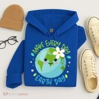 Make Every Day Earth Day Cute Planet Save Environt Gift Hoodie thumb 4