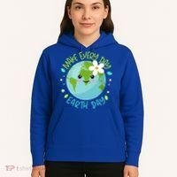 Make Every Day Earth Day Cute Planet Save Environt Gift Hoodie thumb 5