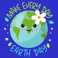 Make Every Day Earth Day Cute Planet Save Environt Gift Hoodie thumb 7
