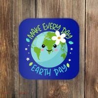 Make Every Day Earth Day Cute Planet Save Environt Gift Coaster thumb 0