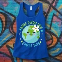 Make Every Day Earth Day Cute Planet Save Environt Gift Women's Tank Top thumb 3