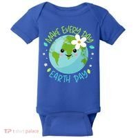 Make Every Day Earth Day Cute Planet Save Environt Gift Baby Bodysuit thumb 0