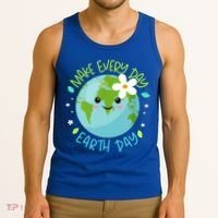 Make Every Day Earth Day Cute Planet Save Environt Gift Tank Top thumb 3