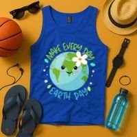 Make Every Day Earth Day Cute Planet Save Environt Gift Tank Top thumb 4