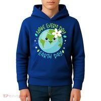 Make Every Day Earth Day Cute Planet Save Environt Gift Kids Hoodie thumb 4